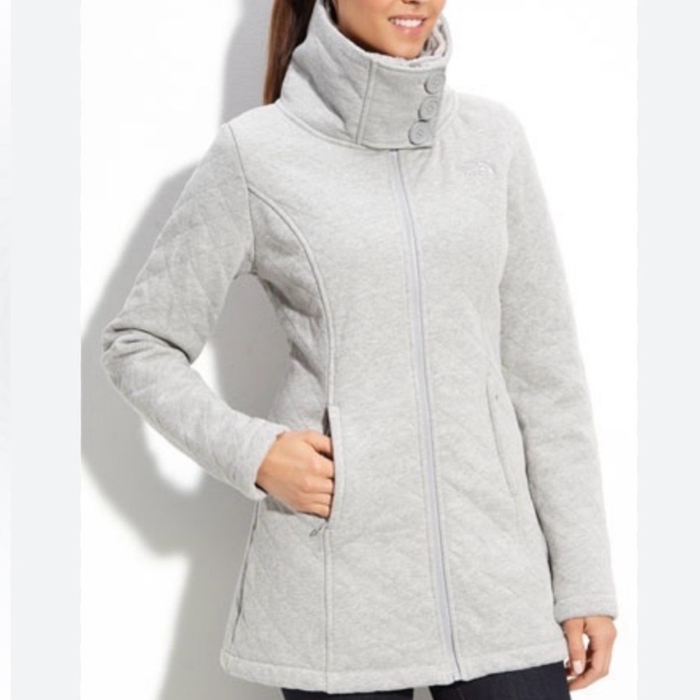 The North Face Caroluna Quilted Jacket Fleece Lined Coat, Size Small